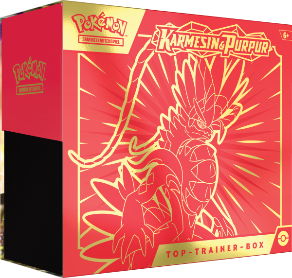 PKM KP01 Top Trainer Box Karmesin & Purpur Koraidon