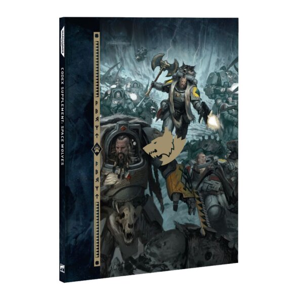 Codex Ergänzung Space Wolves und Datenblattkarten Englisch
